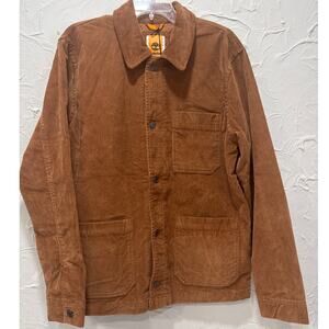 Timberland Brown Lightweight Corduroy Shirt Jacket - Medium